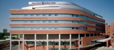 Wide view of Jesse Brown Veteran's Administration Hospital